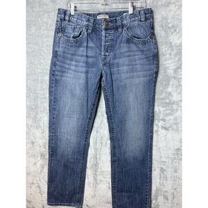 MEK Jeans Size 33/34  Length 33.5 Moscow Straight Blue Cotton
